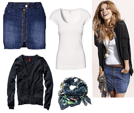 Dokonalý jarní i letní outfit / Džínové sukně 2010 (http://www.luxurymag.cz)